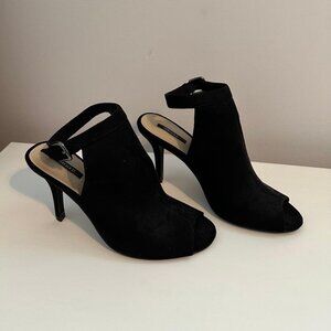 Black Open-toe Dress Heels
